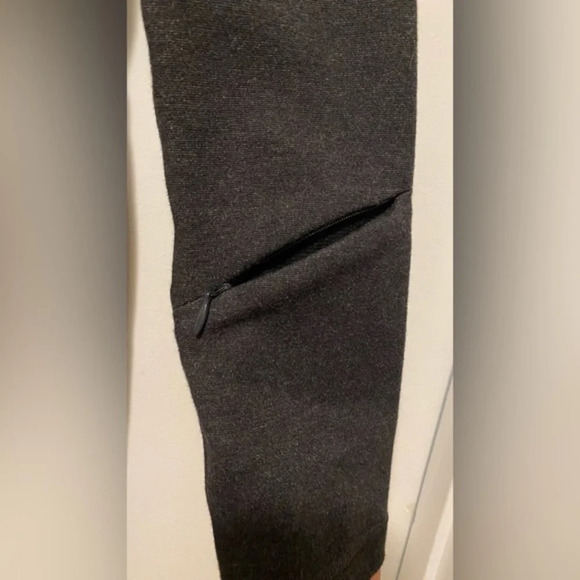 Athleta Cassidy Stretch Ponte Knit Half Zip Dress Dark Grey SP - Picture 4 of 9